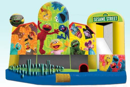 Elmo Sesame Street 5 in 1 Combo Bounce House Rental Chicago